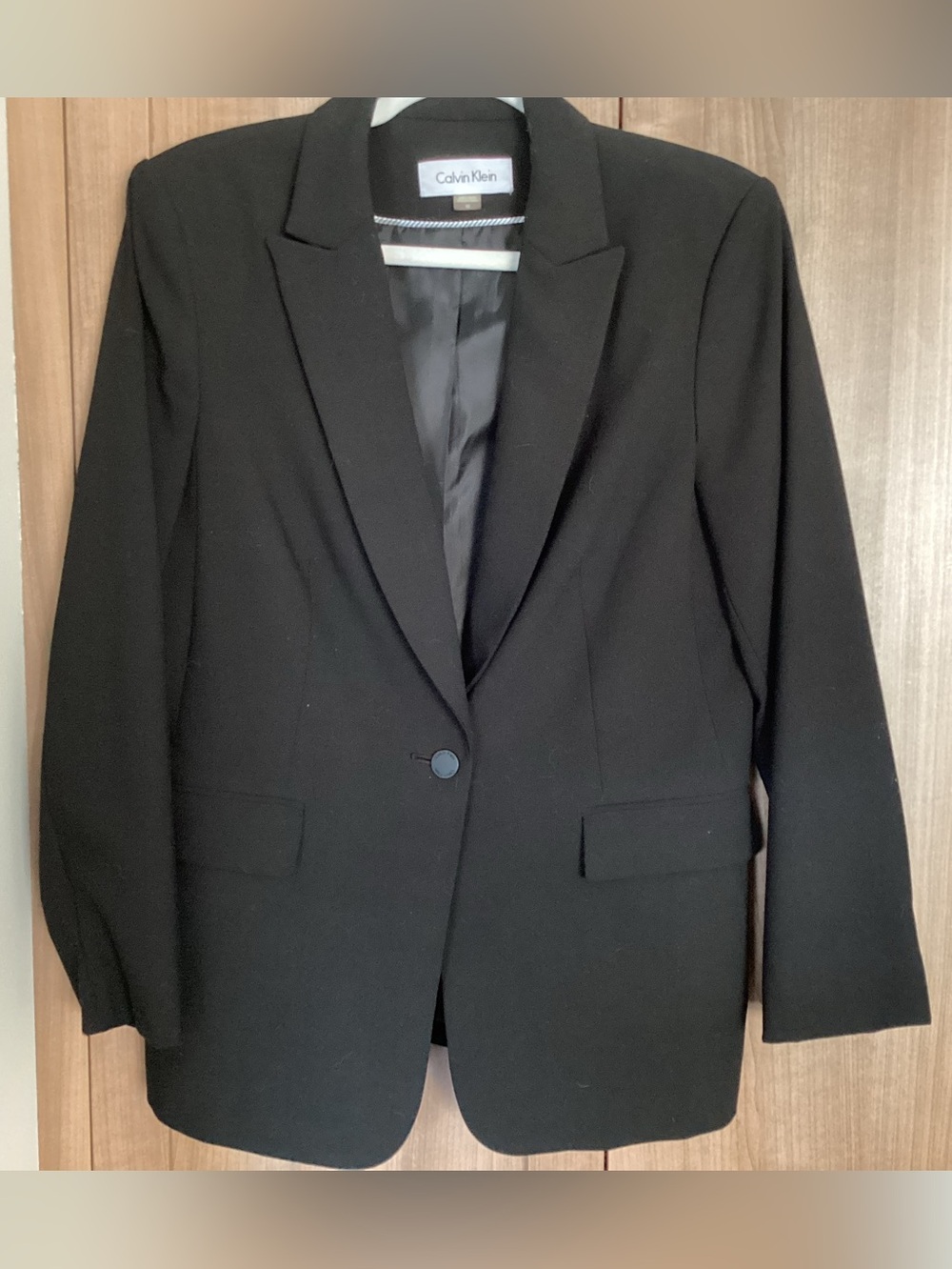 Calvin Klein Black Single-Button Women's Blazer